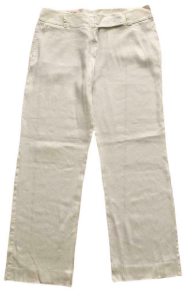Laurel lange broek - FR 42, Kleding | Dames, Broeken en Pantalons, Zo goed als nieuw, Maat 42/44 (L), Wit, Lang, Verzenden