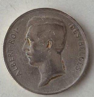 muntstuk 2 Fr ALBERT ROI DES BELGES 1911, Postzegels en Munten, Verzenden, Zilver, Losse munt, Zilver