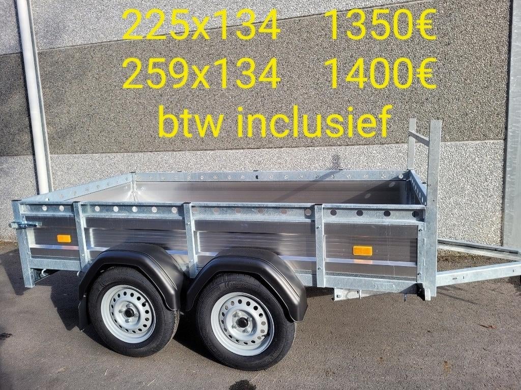 Aanhangwagens grote voorraad, Ophalen, Nieuw