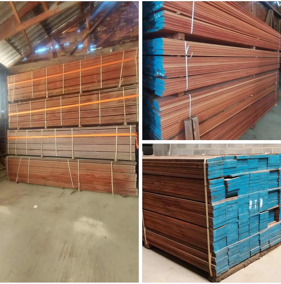 Magnifique bois exotique pour terrasse en Mukulungu ., Bricolage & Construction, Bois & Planches, Enlèvement ou Envoi, Neuf, Autres essences de bois