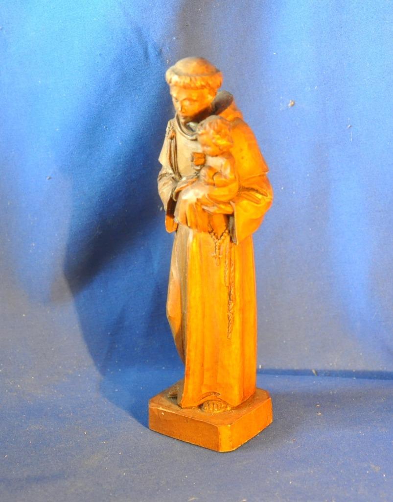 saint antoine a l'enfant resine imitation bois, Enlèvement ou Envoi
