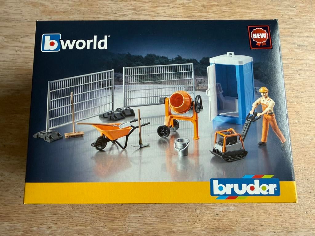 Bruder bouwplaats set, Ophalen of Verzenden, Zo goed als nieuw