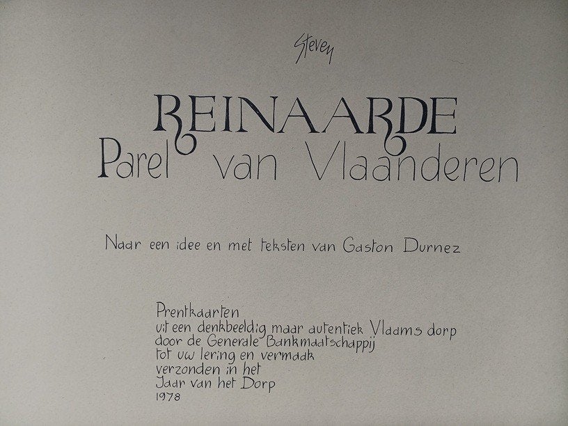 Reinaarde: Parel van Vlaanderen-Steven Wilsens/Gaston Durnez, Ophalen of Verzenden, Zo goed als nieuw, Prentenboek