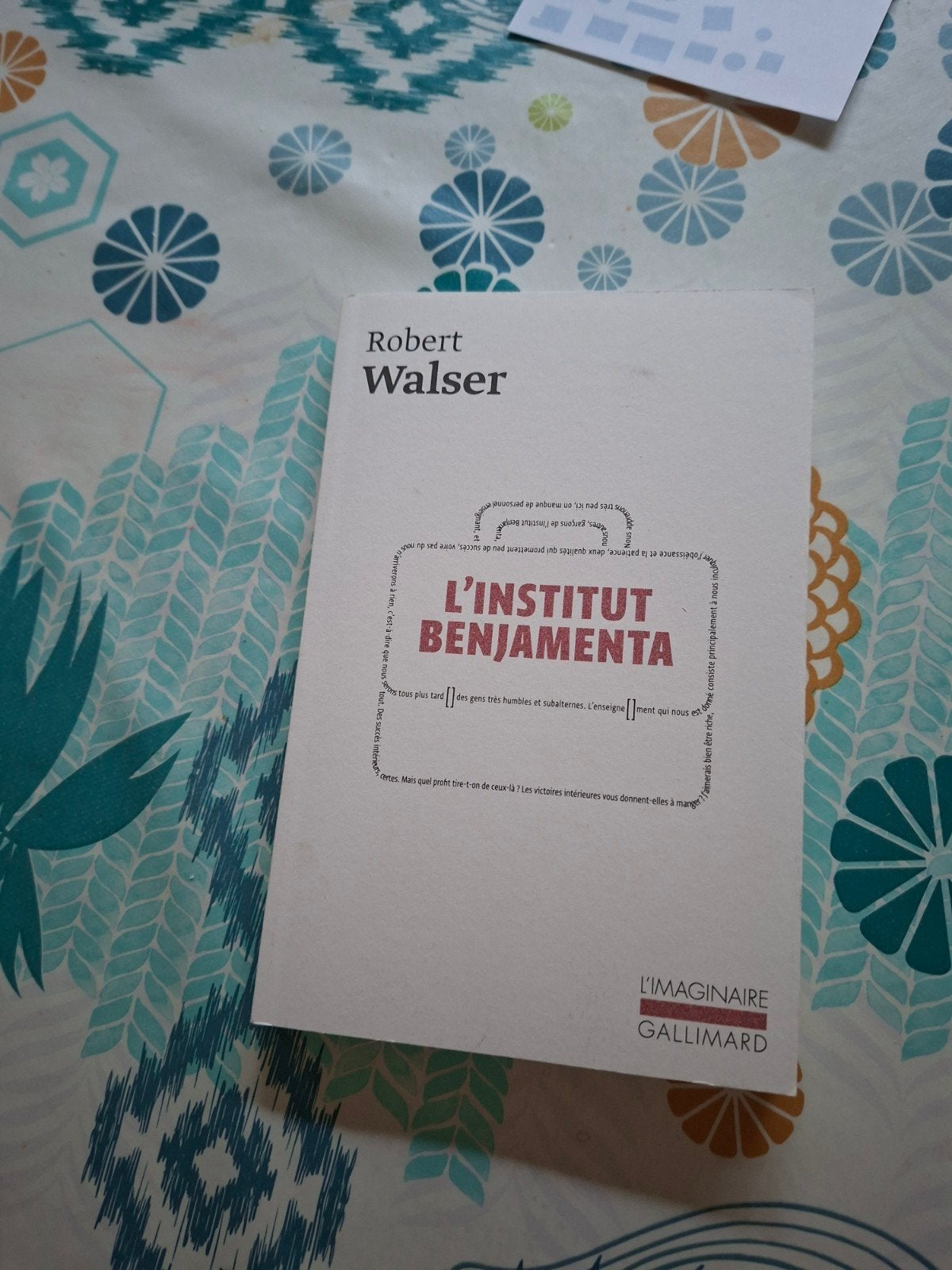 Robert Walser. L'institut Benjamenta., Boeken, Ophalen of Verzenden