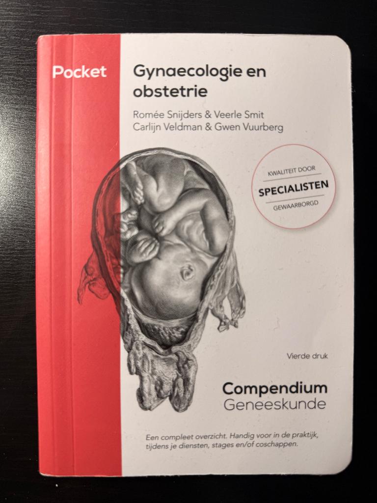 Compendium Geneeskunde Pocket Gynaecologie en obstetrie, Ophalen of Verzenden, Nieuw, Zwangerschap en Bevalling