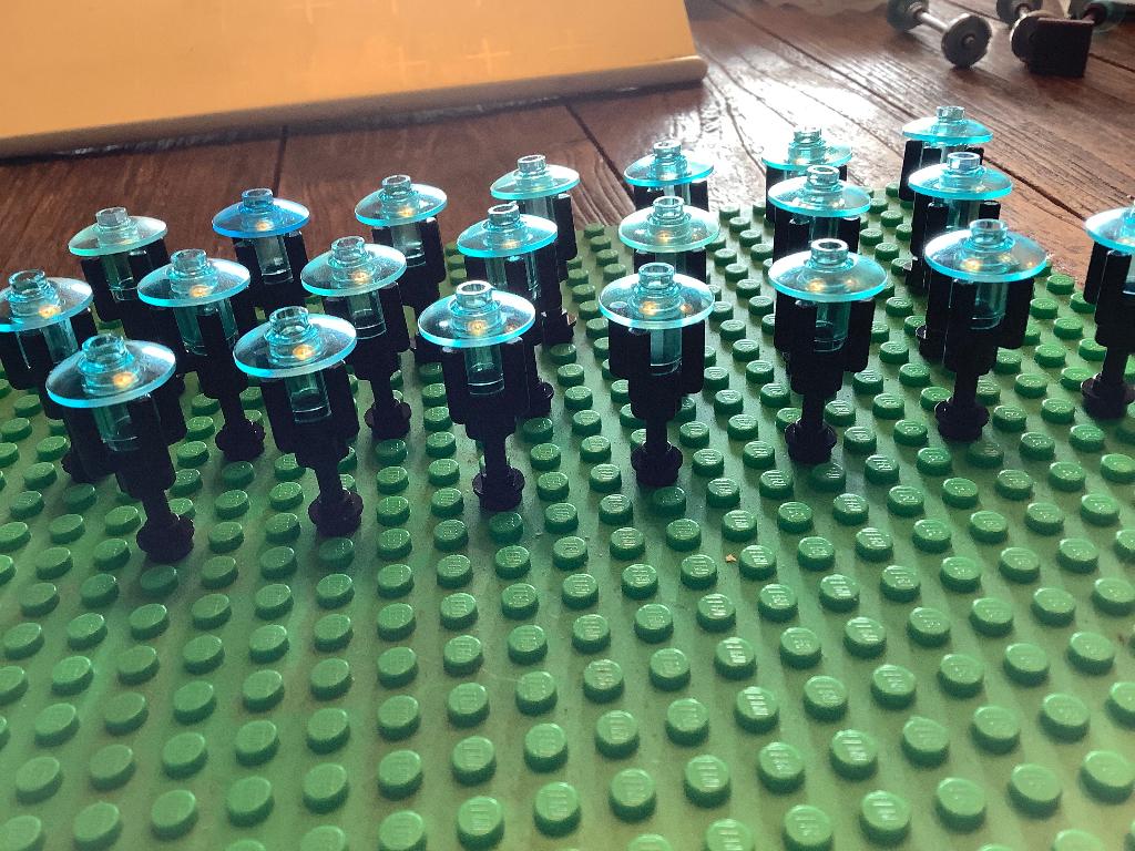 Lego solarlampjes 21 stuks / 411-P2, Kinderen en Baby's, Speelgoed | Duplo en Lego, Ophalen of Verzenden, Zo goed als nieuw, Losse stenen