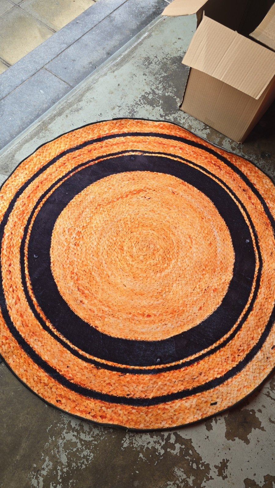 tapis décoration, Enlèvement
