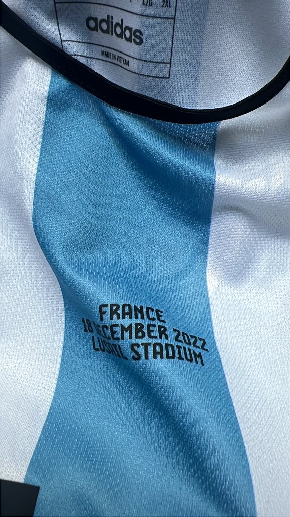 Voetbalshirt Argentinië 2022 (Messi), Sports & Fitness, Football, Taille L, Enlèvement, Neuf, Maillot