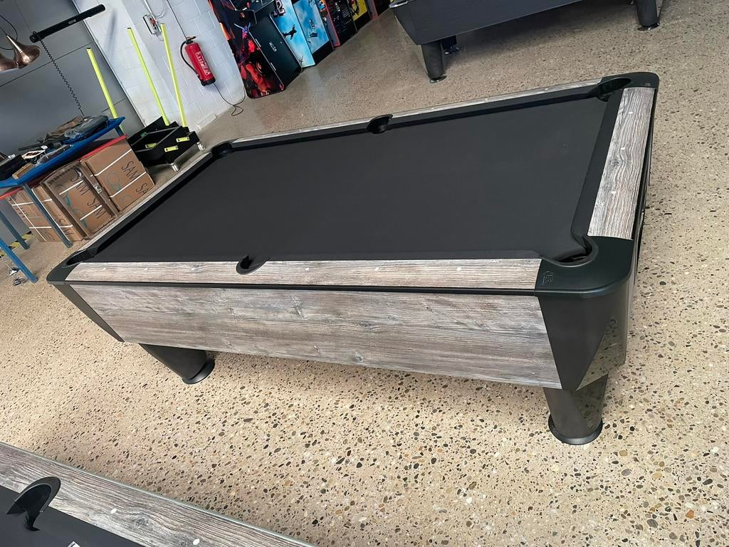 Pooltafel Sam Blue Oak Black Label, Sport en Fitness, Biljarten en Poolen, Zo goed als nieuw, Pooltafel, Ophalen