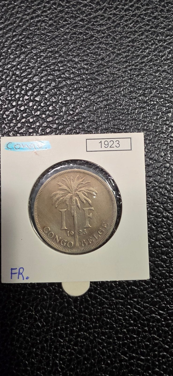 Belgisch congo 1 frank 1923 fr., Ophalen of Verzenden