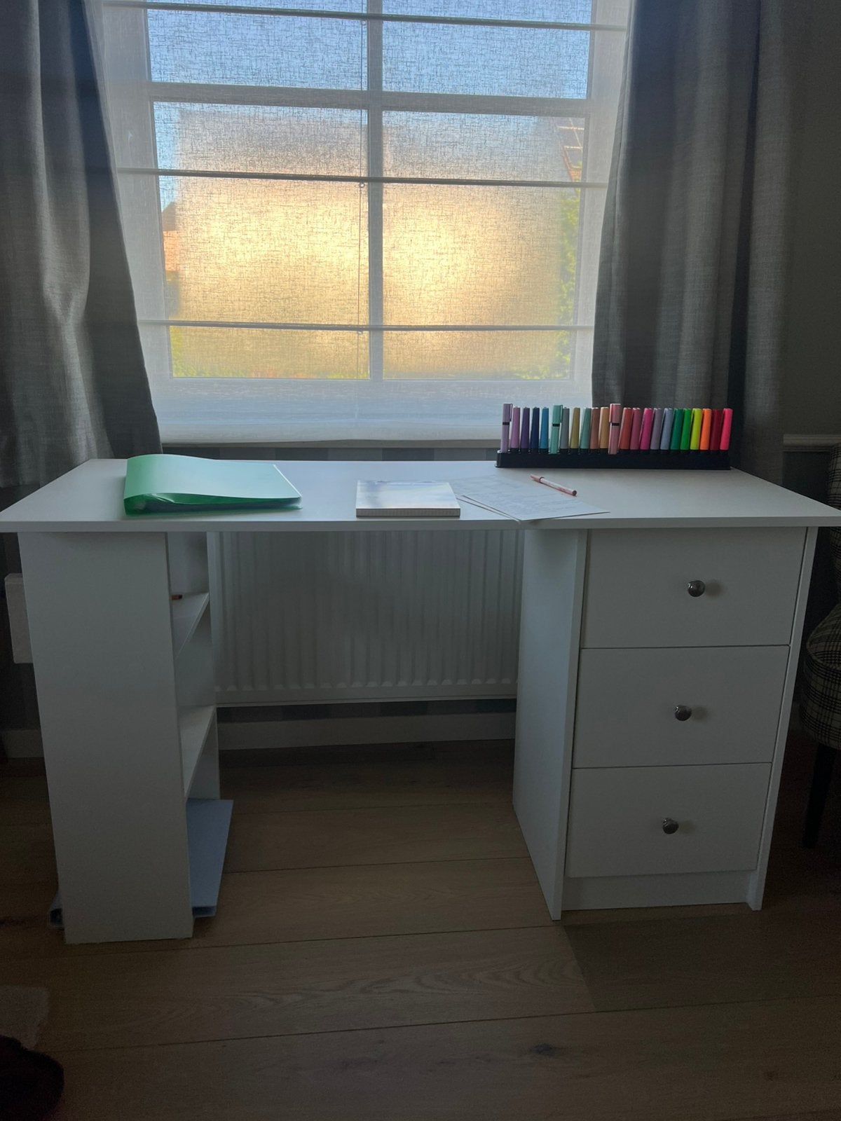 Bureau pour chambre, Bureau d'écolier, 120 cm, Classique, 50 cm