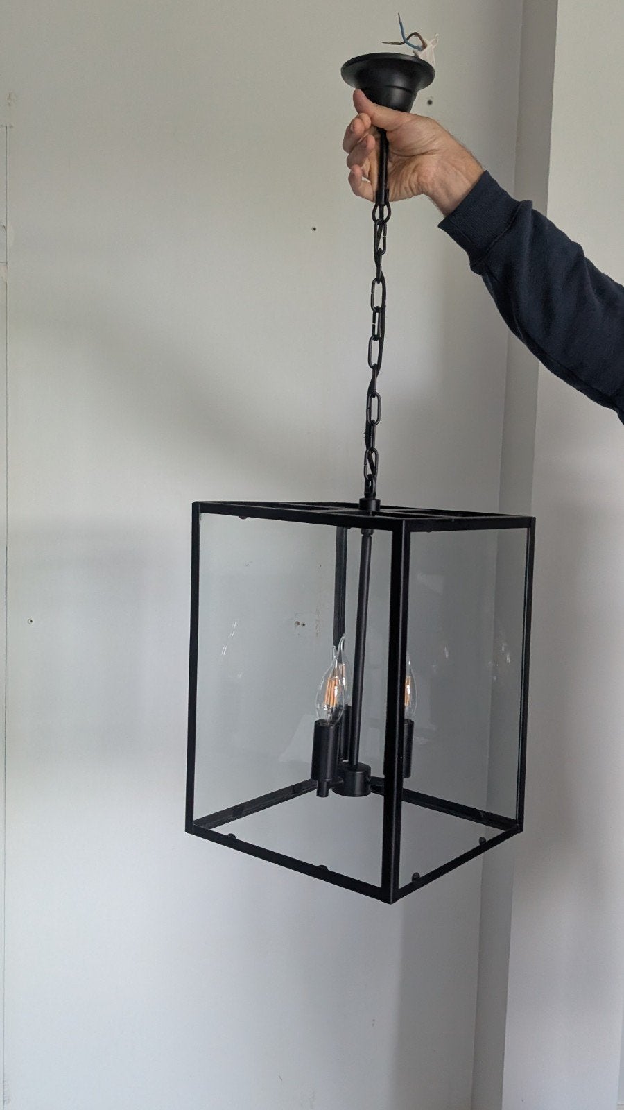 Hanglamp in glas, Ophalen, Glas