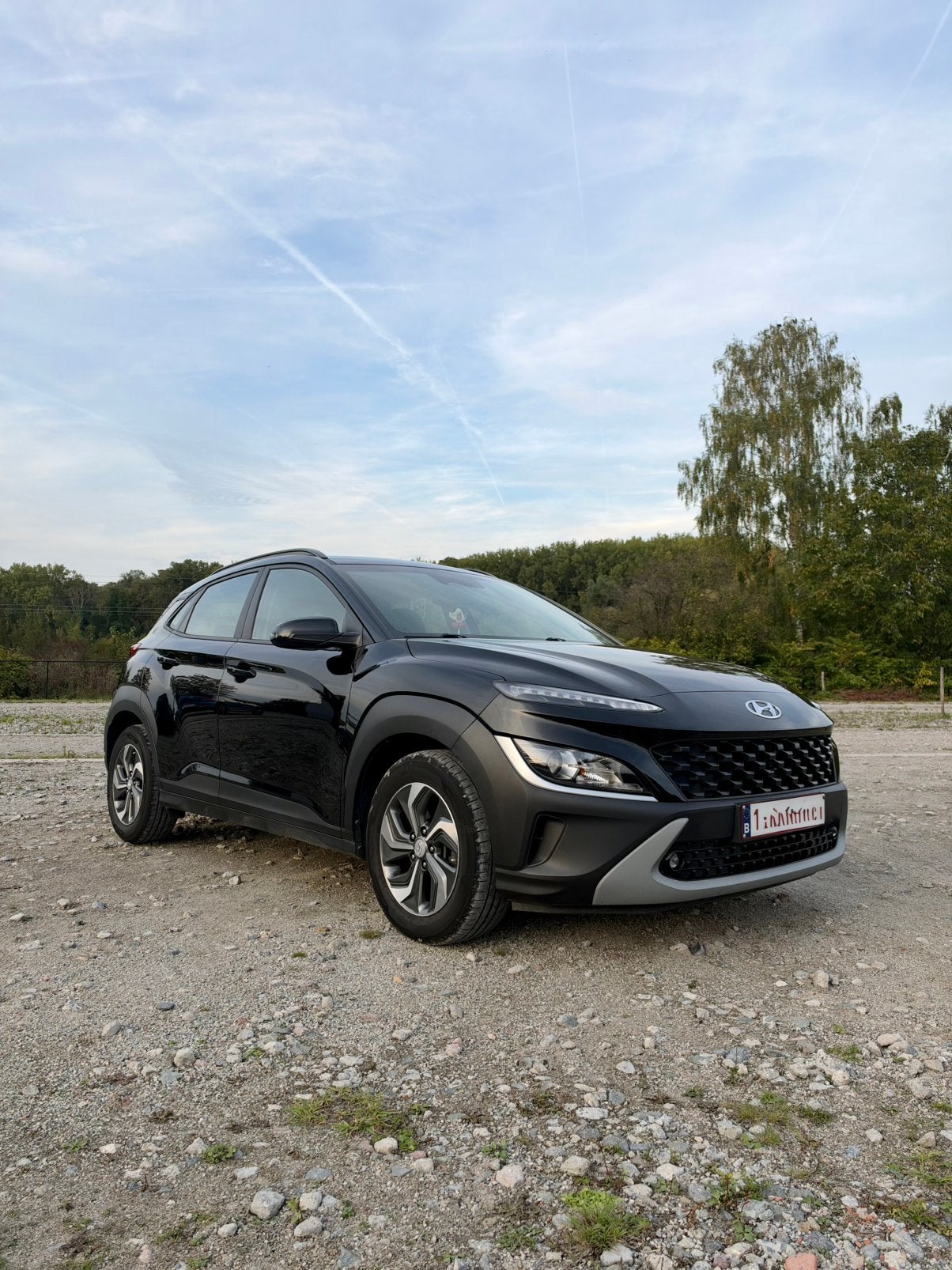 Te koop: Hyundai Kona Hybrid 1.6 automaat, Auto's, Automaat, Stof, Zwart, 4 cilinders