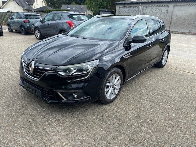 Nette Megane 1.2tce 4-18 210000km 1eig handel of export, Auto's, Voorwielaandrijving, Dealer onderhouden, Leder en Stof, Zwart