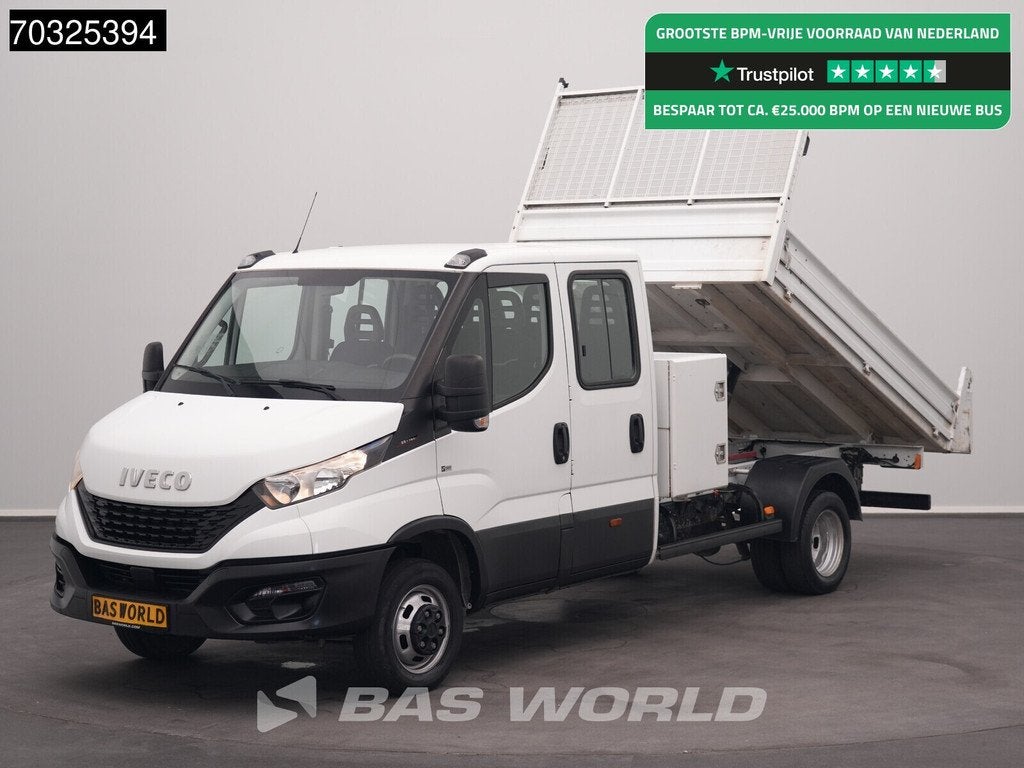 Iveco Daily 35C16 3.0L Kipper met Kist Dubbel Cabine Dubbell, Stof, Gebruikt, Euro 6, 4 cilinders