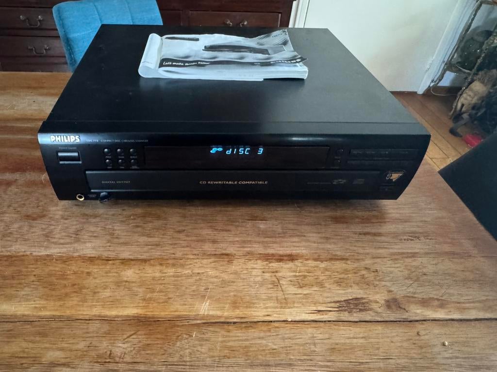 Philips cdc775 compact disc changer 5 cd wisselaar, Audio, Tv en Foto, Cd-spelers, Ophalen of Verzenden, Gebruikt, Philips, Wisselaar