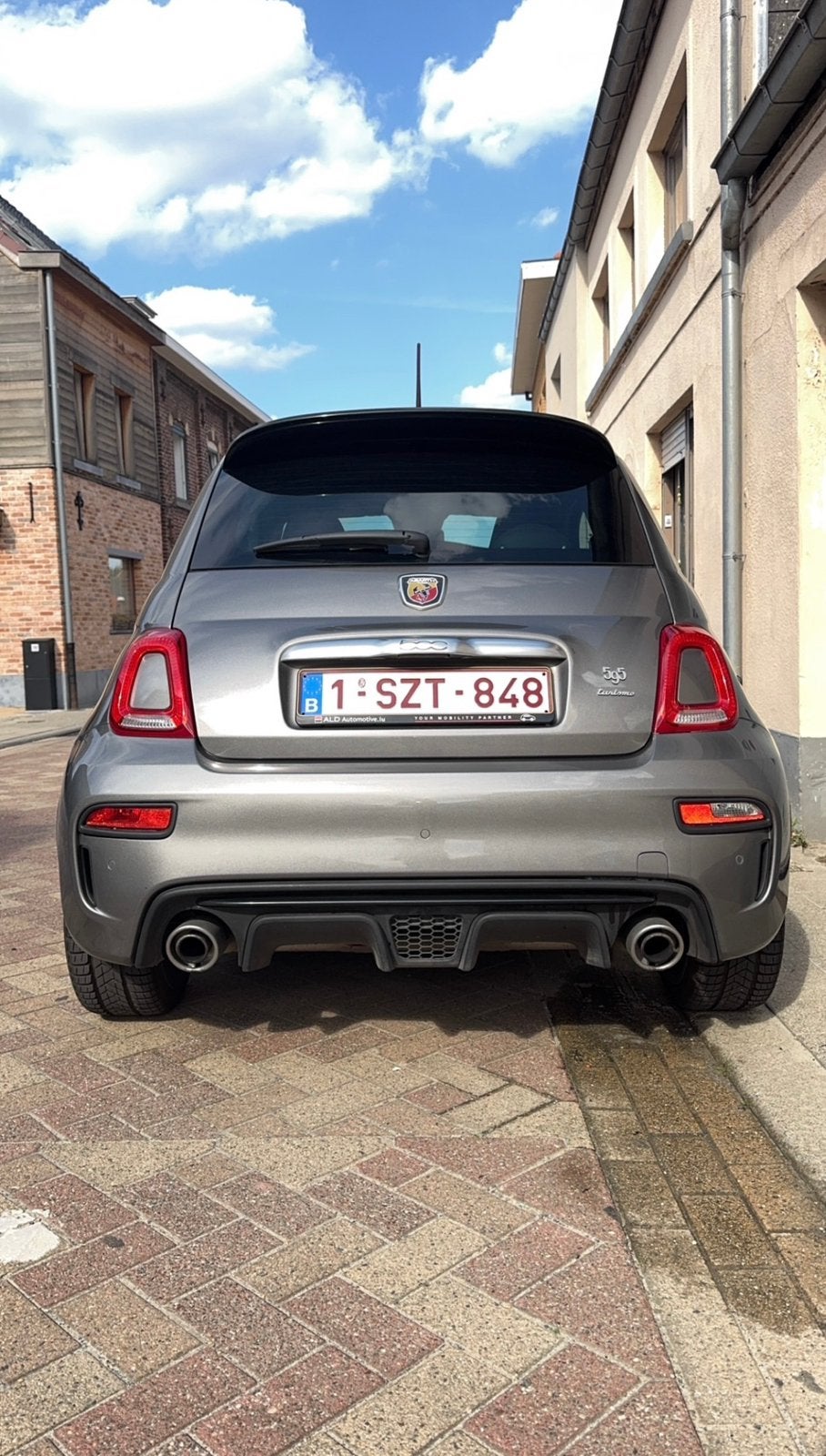 Abarth 595 Turismo, Autos, Cuir, Argent ou Gris, Achat, Boîte manuelle
