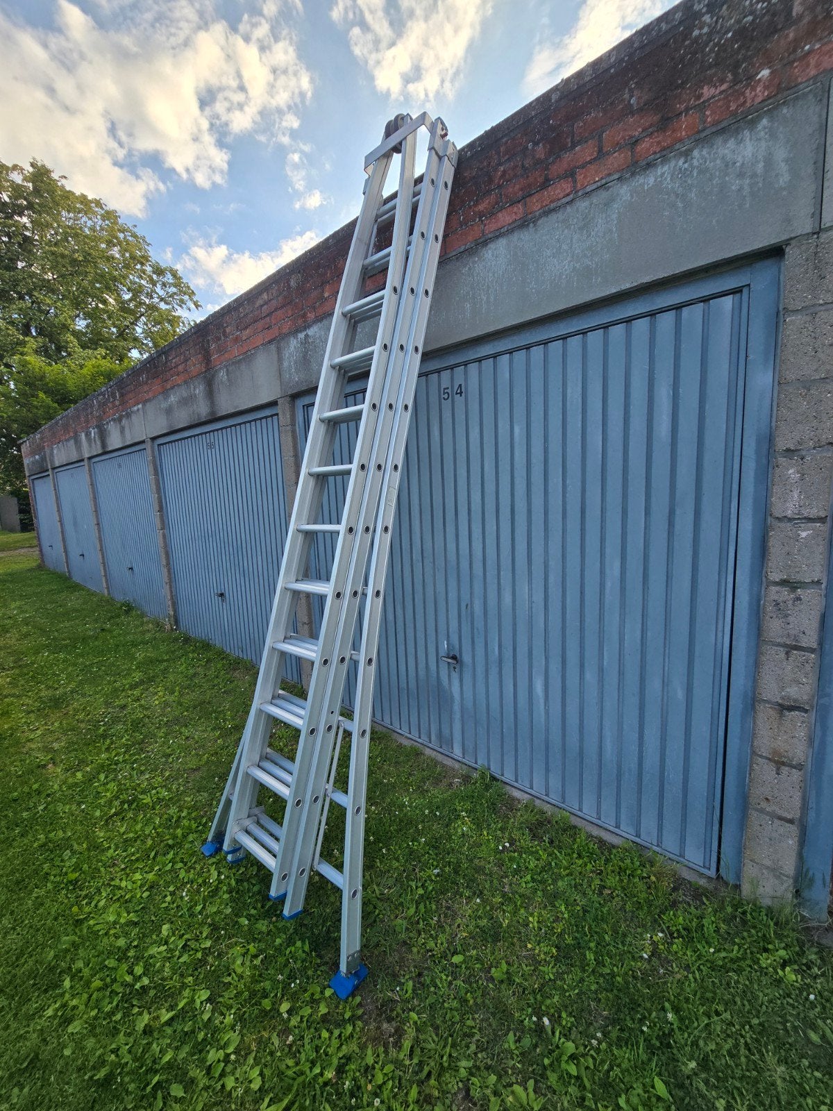 Ramenwasser ladder, Ophalen, Zo goed als nieuw, Ladder, Opvouwbaar of Inschuifbaar