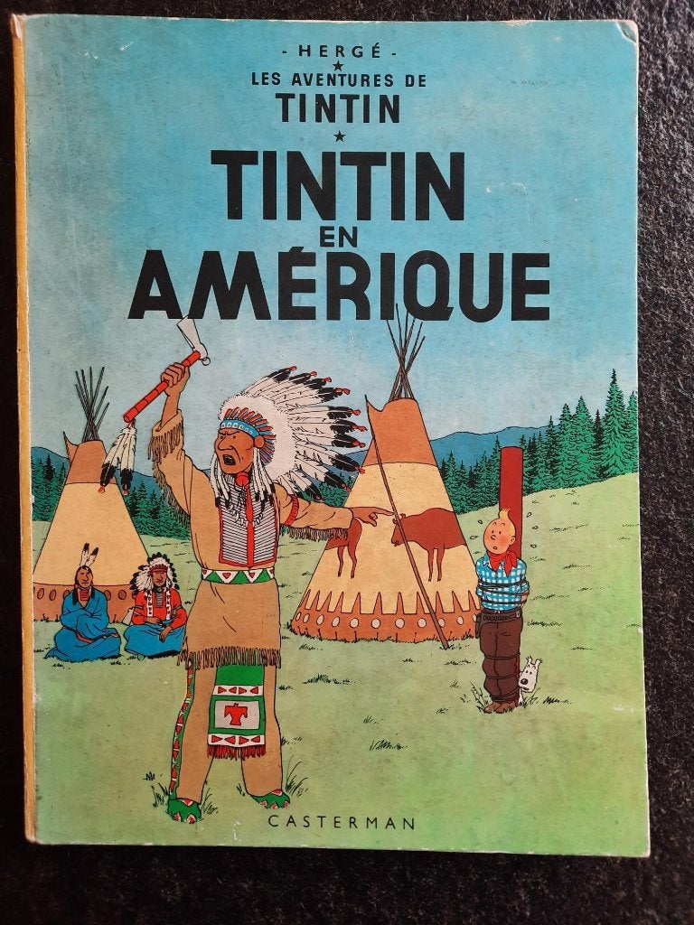Tintin en l'Amérique Hergé Kuifje Casterman, Une BD, Utilisé, Envoi, Herge