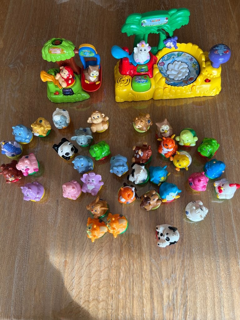 VTech Zoef Zoef Dieren – diertjes + 2 speelsets!, Kinderen en Baby's, Ophalen, Gebruikt, 2 tot 4 jaar