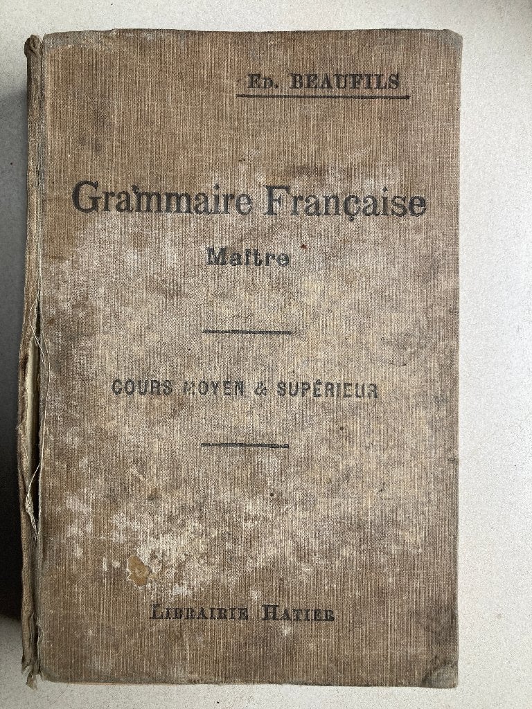 Grammaire française (livre du maître), Livres, Enlèvement ou Envoi, Utilisé, Enseignement supérieur, Ed. Beaufils