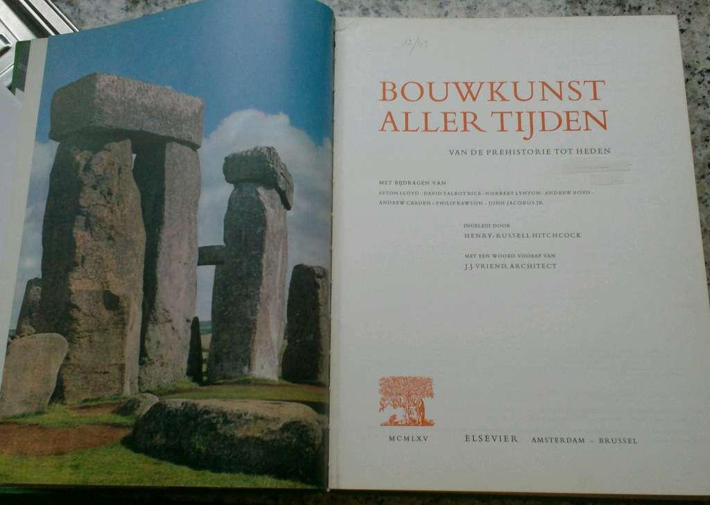 boek : bouwkunst aller tijden, Enlèvement, Utilisé, Design graphique