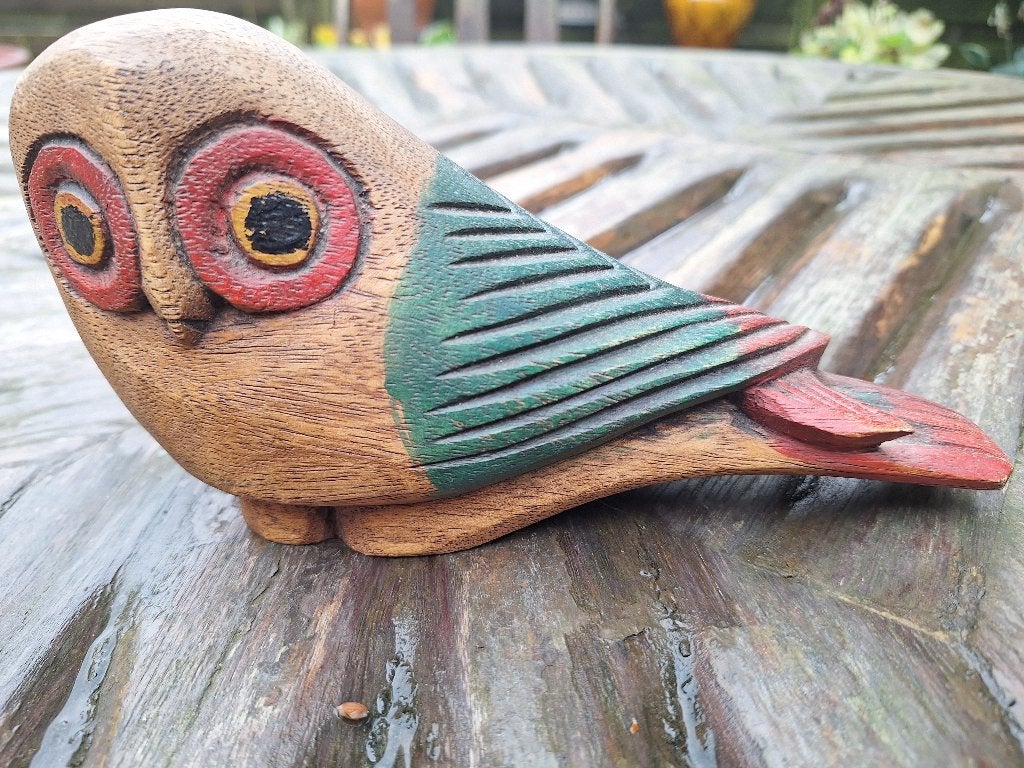 Deux statues de hibou en bois, Antiquités & Art, Enlèvement