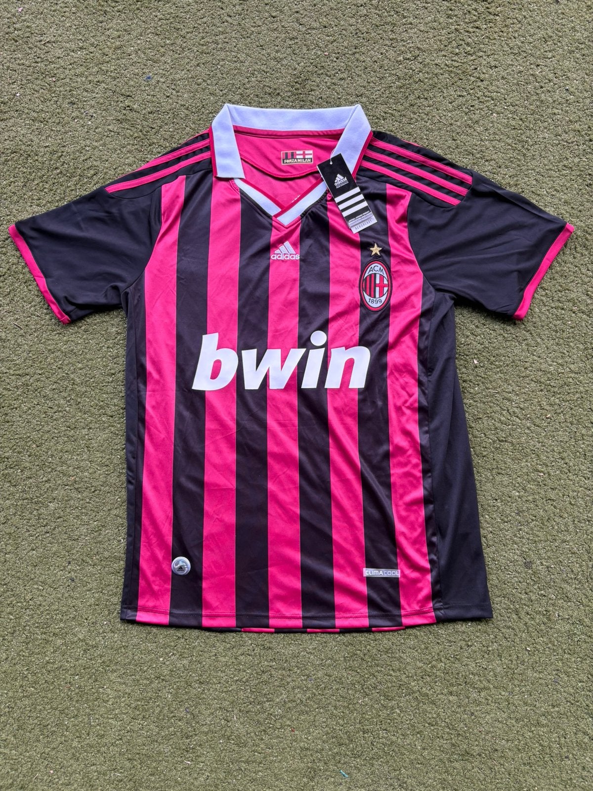 AC Milan 2008/2009 Voetbalshirt — Ronaldinho 80 (Thuis), Maat M, Ophalen of Verzenden, Nieuw, Shirt