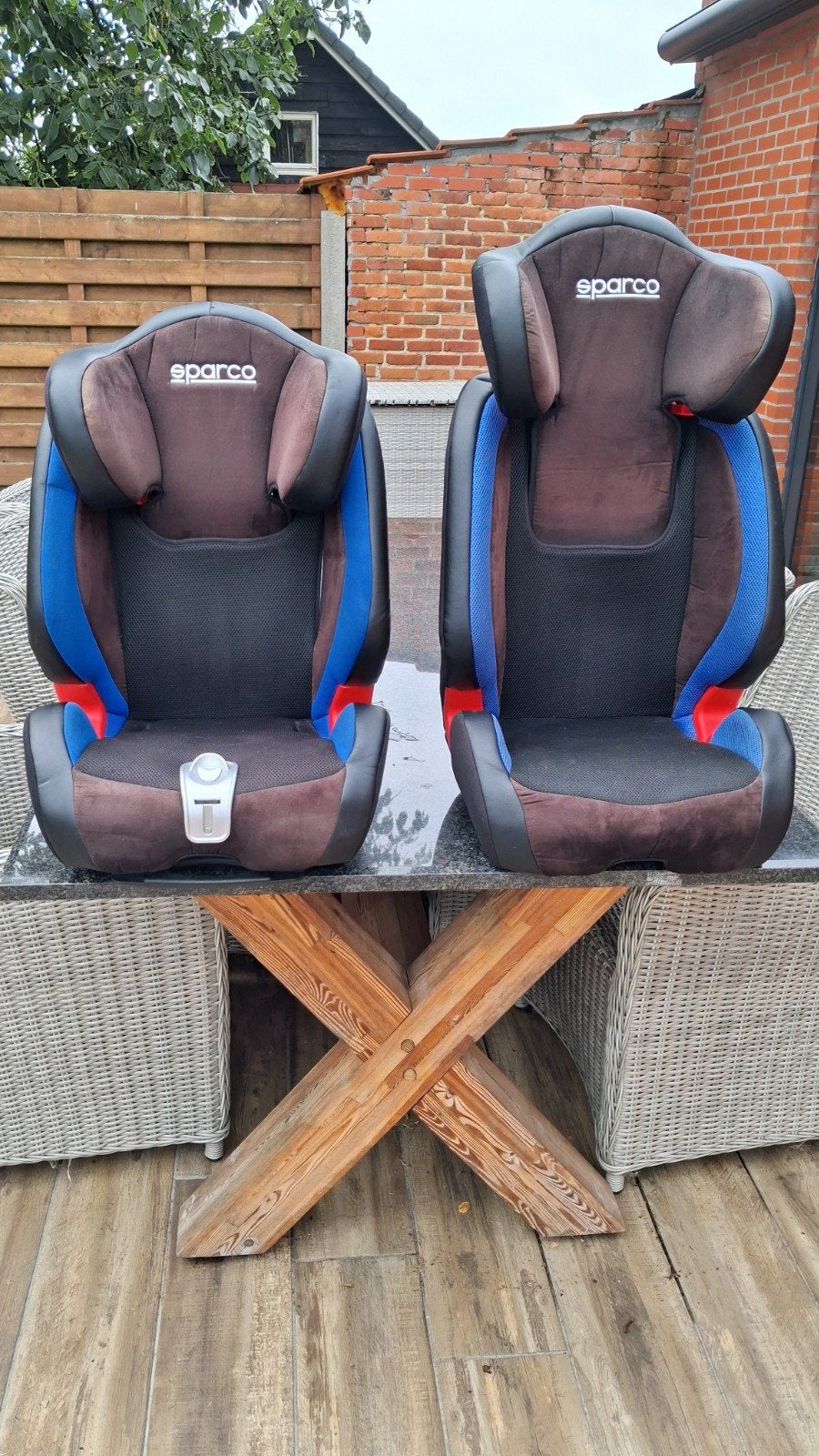 2 Sparco Kids autostoelen, Kinderen en Baby's, Autostoeltjes, Gebruikt, Verstelbare rugleuning, 9 t/m 36 kg, Isofix