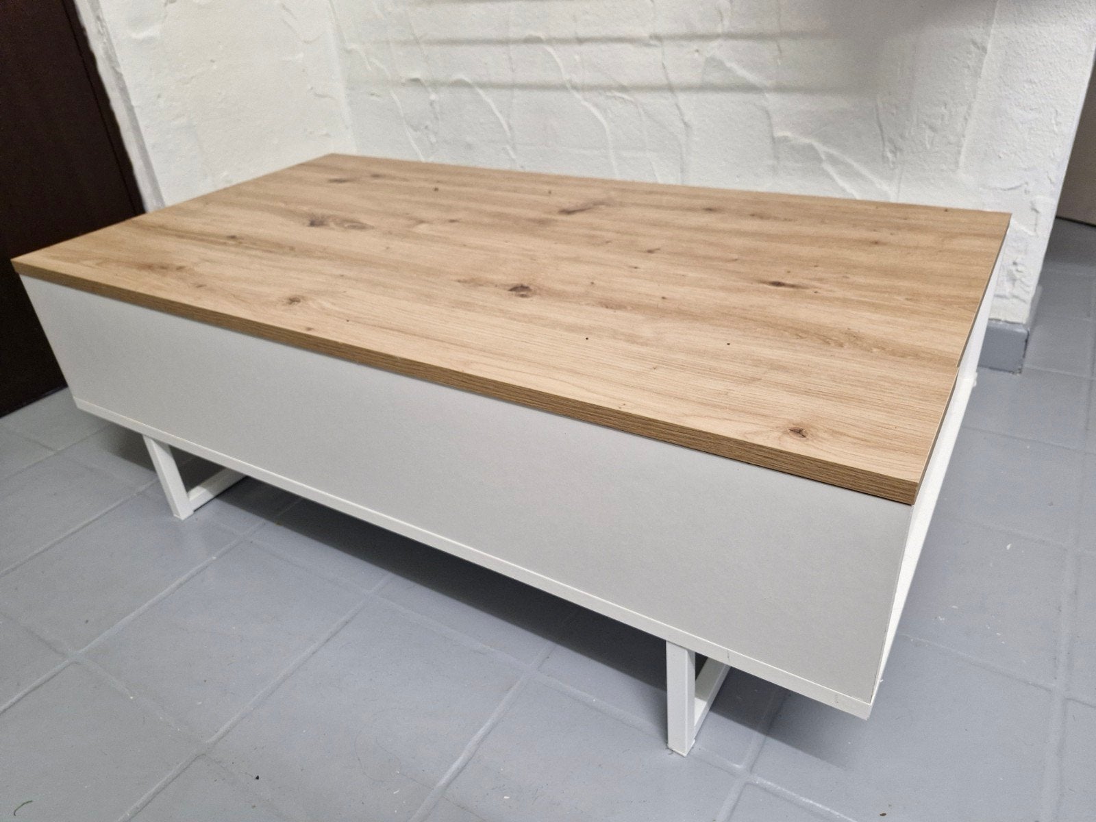 Livarno salontafel, Ophalen, Gebruikt, 100 tot 150 cm, Eikenhout