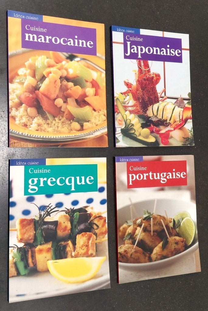 VEEL 4 kookboeken uit verschillende landen, Ophalen, Zo goed als nieuw