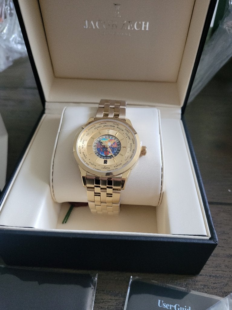 Jacob Zech Amsterdam Limited Edition t.w.v € 599 SEIKO!, Enlèvement ou Envoi, Étanche, Neuf, Jaune