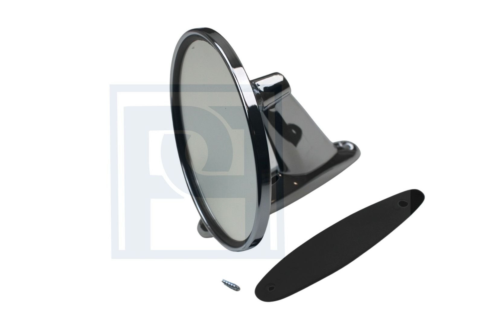 Volvo Spiegel rond (GT look) chroom diameter 11cm met schroe, Auto-onderdelen, Spiegels, Volvo, Nieuw, Ophalen of Verzenden
