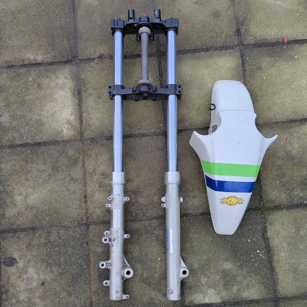 Kawasaki KLR 650 Tengai voorvork met spatbord, kroonplaten, Ophalen of Verzenden, Gebruikt