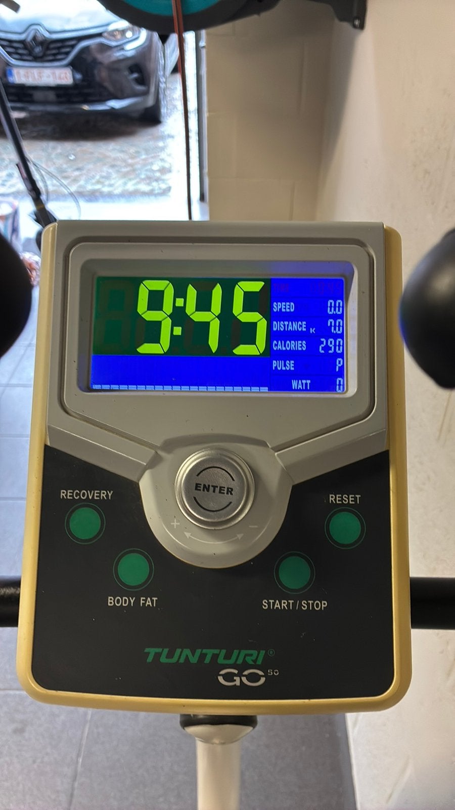 Hometrainer Tunturi GO 50, Ophalen, Zo goed als nieuw, Kunststof, Hometrainer