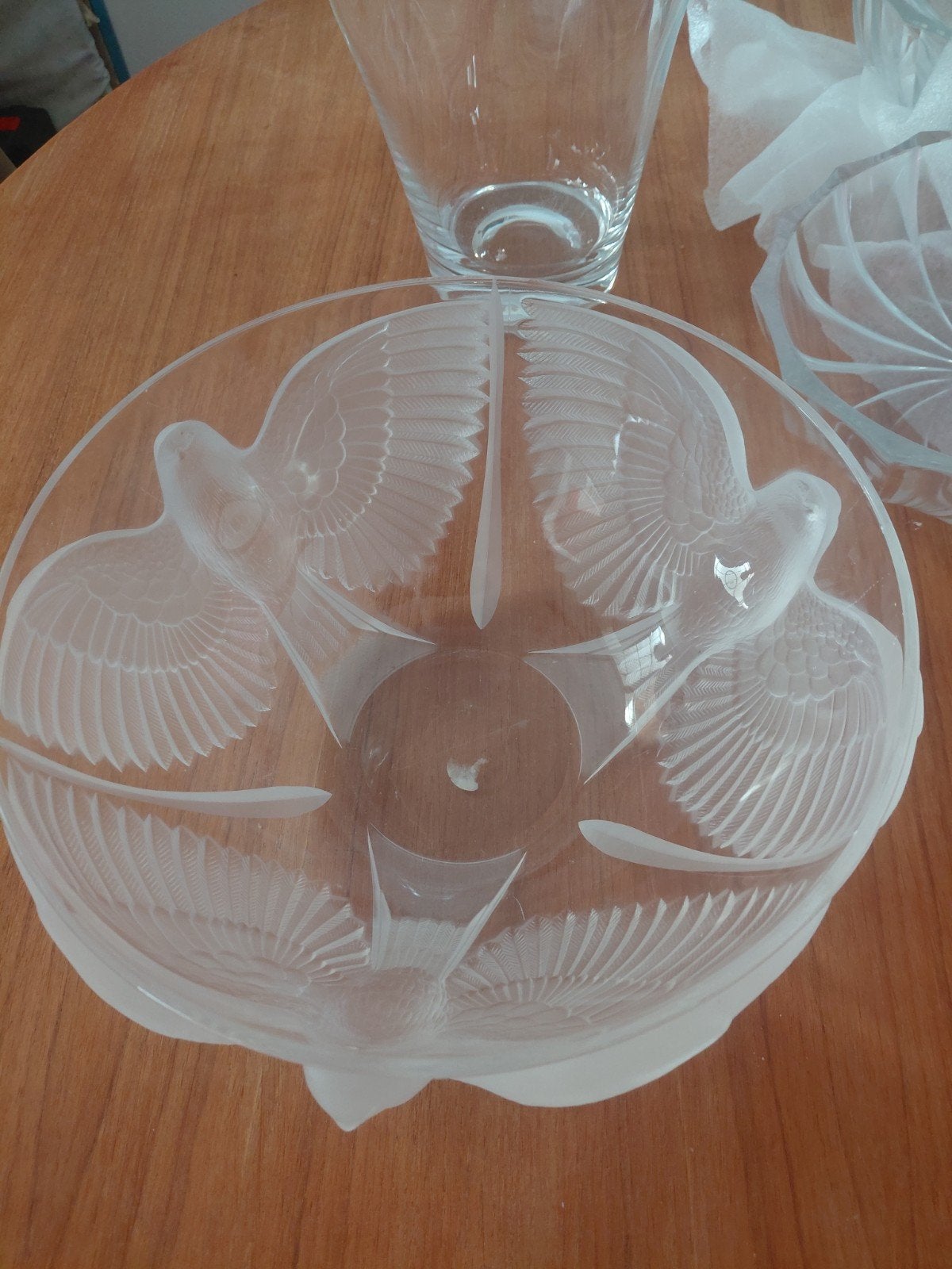 saladier en cristal faite un offre, Antiquités & Art, Enlèvement ou Envoi