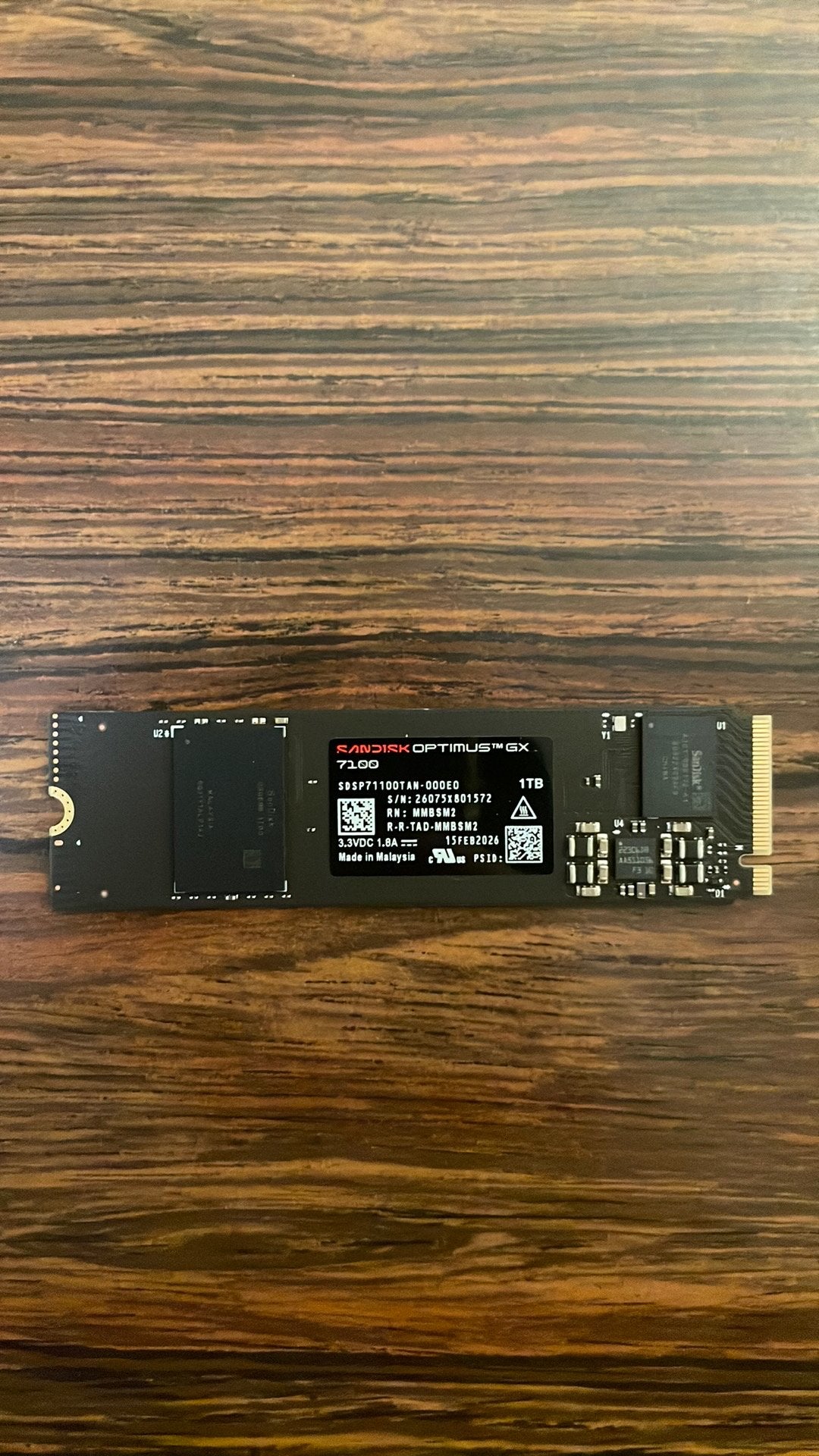 Sandisk Optimus GX 7100, Computers en Software, Intern, SSD, Ophalen of Verzenden, Zo goed als nieuw