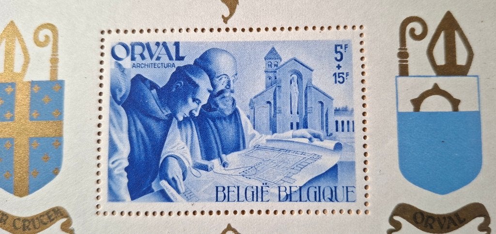 ORVAL postzegel blad serie "Vierde Orval", Postzegels en Munten, Verzenden, Overig, Overig