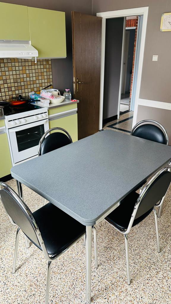 Keukentafel, uitschuifbaar en 4 stoelen, Enlèvement, Utilisé