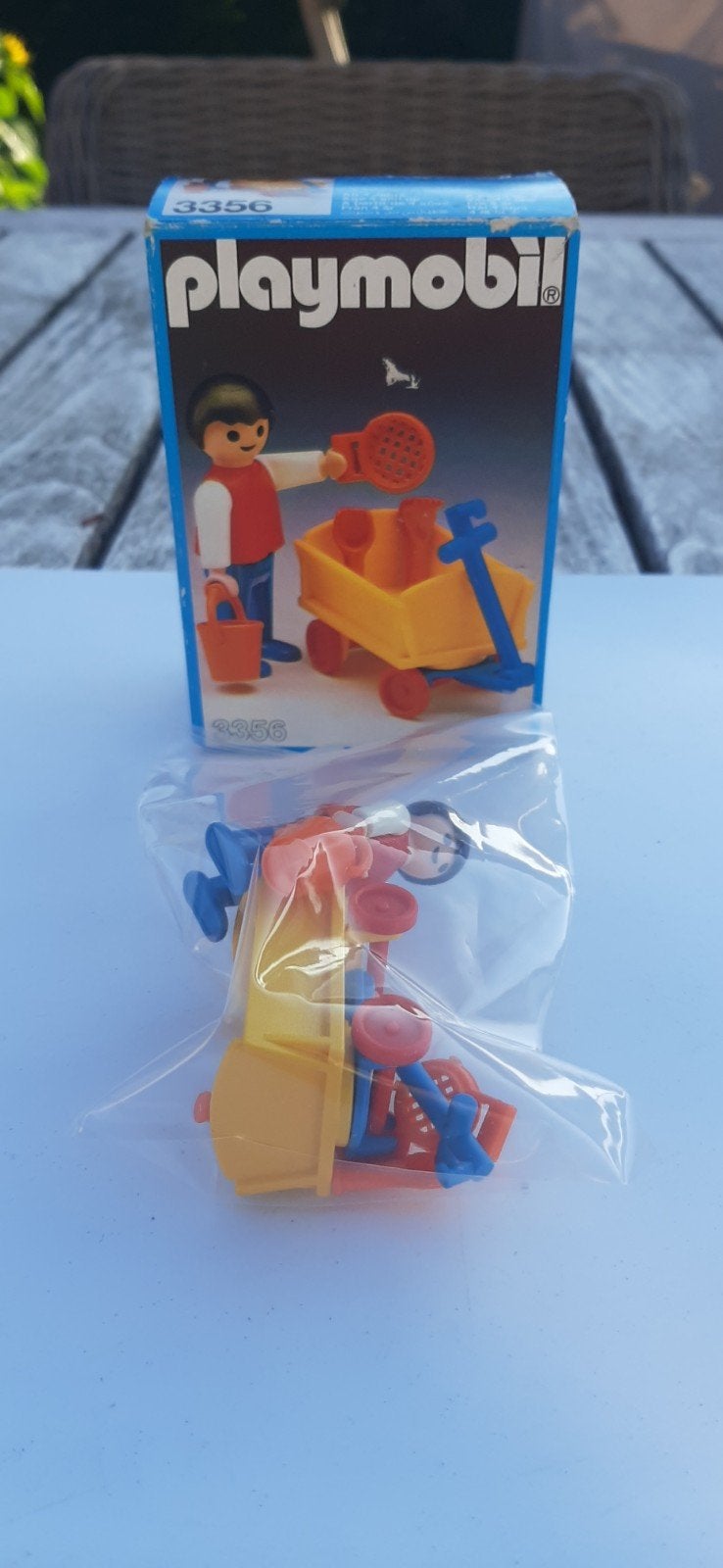 Playmobil- 3356 jongen met bolderwagen (1982), Ophalen of Verzenden