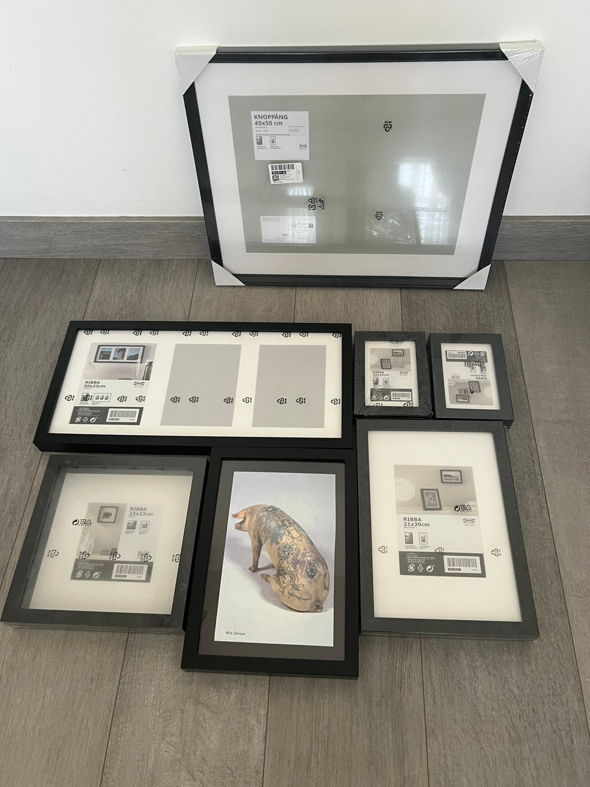 Kaders en fotolijsten IKEA, Ophalen, Zo goed als nieuw, Zwart, Hout