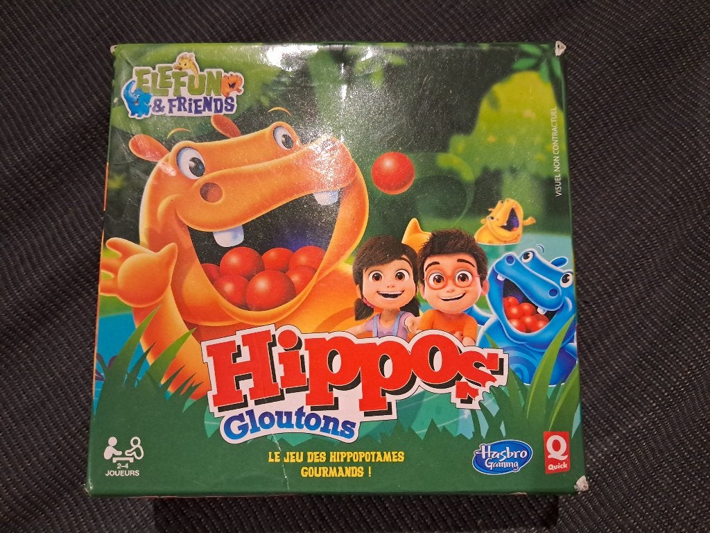 Reisspel Hippos van Hasbro, Gebruikt, HASBRO, Een of twee spelers, Ophalen of Verzenden
