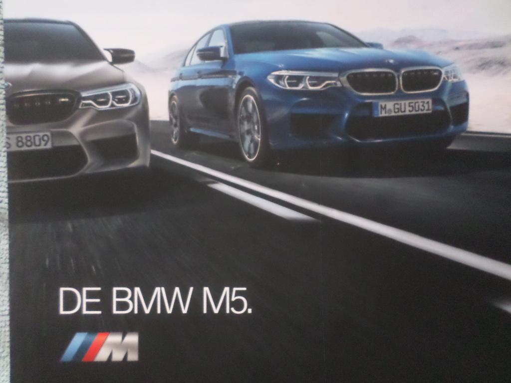 BMW M5 2019 Brochure, Boeken, Auto's | Folders en Tijdschriften, Ophalen of Verzenden, BMW