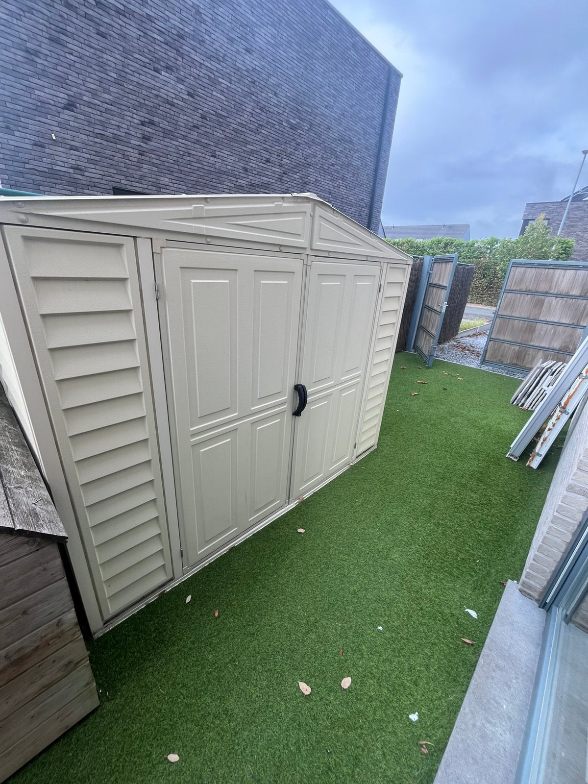 Pvc tuinhuis, Tuin en Terras, Ophalen, Zo goed als nieuw, Tuinhuis