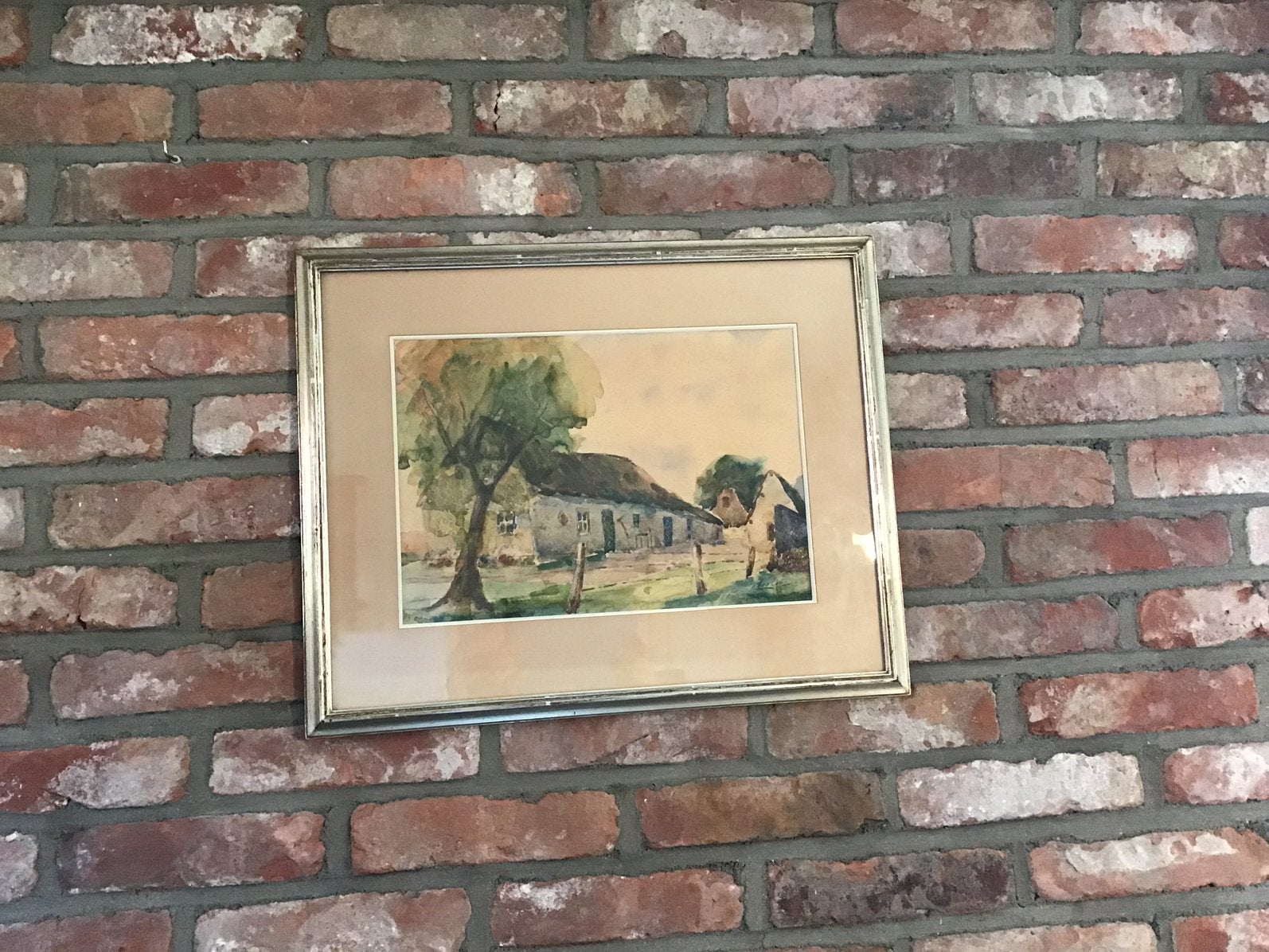 Prachtige oude aquarel schilderij, Antiek en Kunst, Ophalen of Verzenden, Gesigneerd