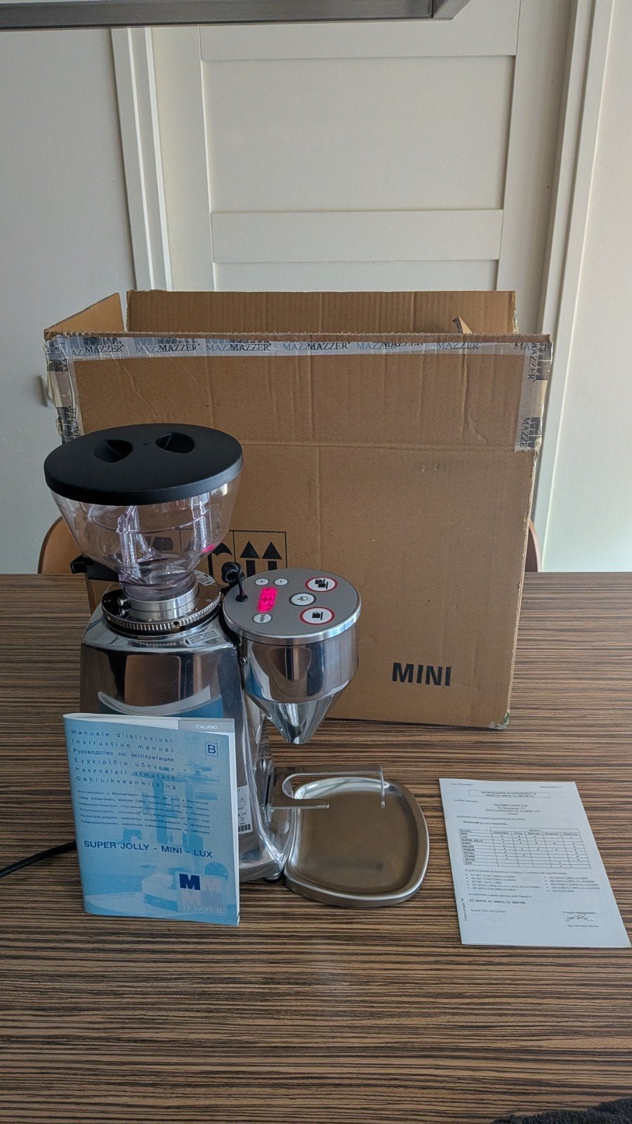 Mazzer Mini A doos boekjes onderhouden bonenmaler grinder, Ophalen, Jura, Siemens