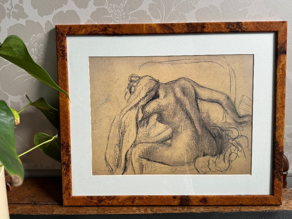 Art Print Edgar Degas "La Toilette" in decoratieve lijst, Ingelijst, Ophalen of Verzenden, Personages en Fantasiefiguren, Overige techniek