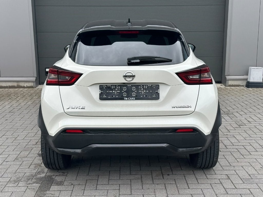 Nissan Juke N-Design benzine, Auto's, Voorwielaandrijving, Dealer onderhouden, Stof, Wit