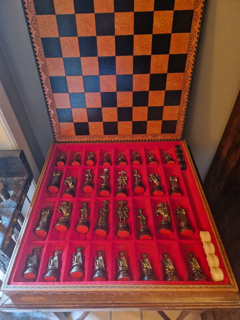 Exclusief schaakspel "Oriental large" 1960 - 70, Antiek en Kunst, Ophalen of Verzenden