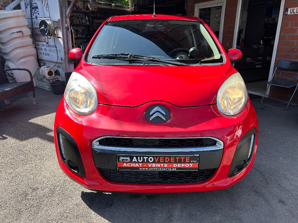 Citroen C1 1.0i Attraction EURO 5b 50(68)KW(HP) CT OK, Autos, Citroën, Rouge, Euro 5, Achat, 50 kW
